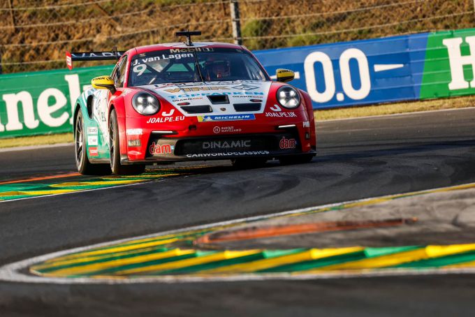 Jaap van Lagen pakt in bloedheet Hongarije toch punten in Mobil1 Porsche Supercup