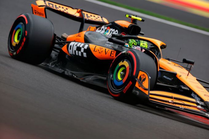 Lando Norris F1 McLaren actie