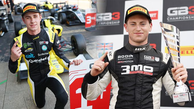 GB3: Cresswell en Rogeon winnen zondag op Silverstone, 13 punten scheiden de titelkandidaten