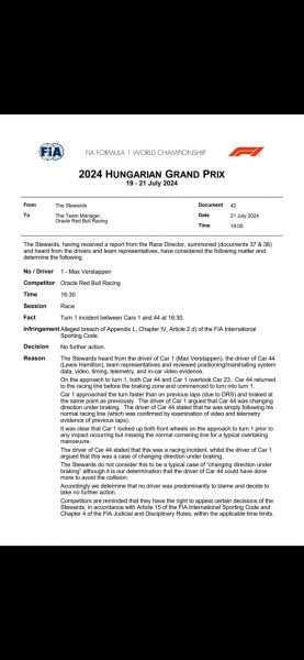 Stewards doen hun zegje over Verstappen vs Hamilton: "Had meer kunnen doen om een aanrijding te voorkomen"