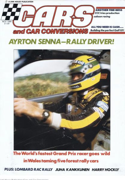 Iconische Ayrton Senna rallyauto's Silverstone Festival Foto 1