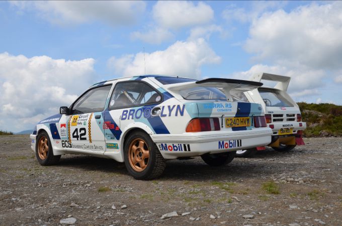 Iconische Ayrton Senna rallyauto's Silverstone Festival Foto 6