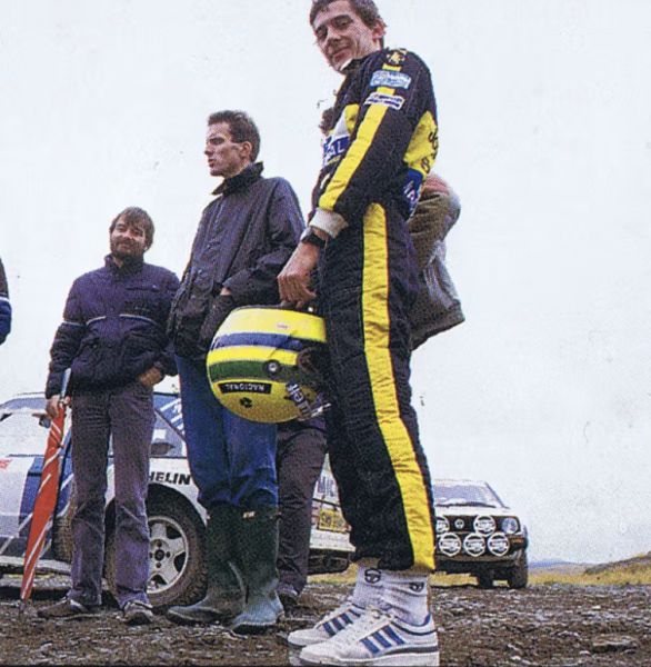 Iconische Ayrton Senna rallyauto's Silverstone Festival Foto 4