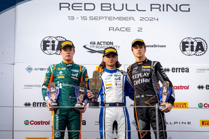 FRECA Red Bull Ring: Triomf van Théophile Naël, podium Van Amersfoort Racing