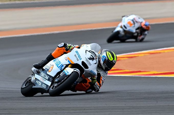 Zonta van den Goorbergh en Barry Baltus scoren beiden punten in Moto2 race op Motorland Aragón