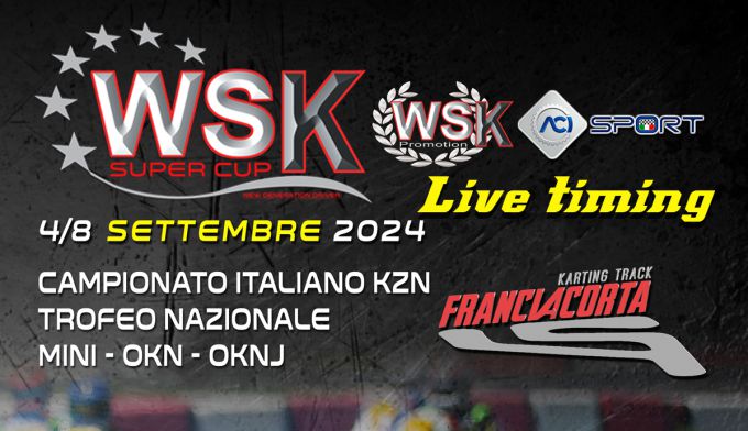 Live-timing: WSK Super Cup 2024 in Franciacorta