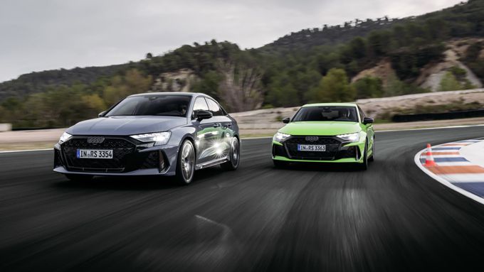 FOTO'S: Vernieuwde Audi RS 3: bochtenkoning pur sang dankzij aangescherpte rijdynamiek en verbeterde torque splitter