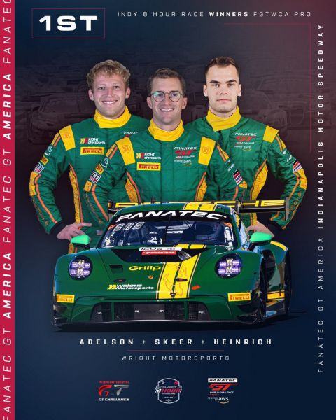 Fanatec GT World Challenge America Indianapolis 4 – 6 Oct 2024 Afbeelding 5 Wright Motorsports winnaar FGTWCA Pro-klasse