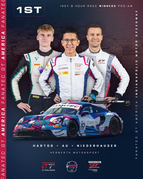 Fanatec GT World Challenge America Indianapolis 4 – 6 Oct 2024 Afbeelding 4 winnaars ProAm divisie