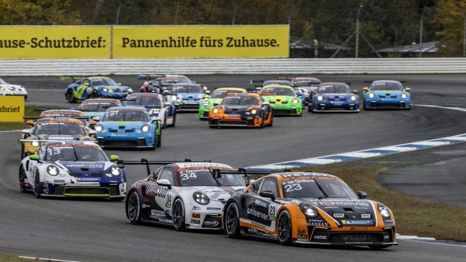 Overwinning voor Huub van Eijndhoven, titelbeslissingen blijven open in Porsche Carrera Cup Deutschland + UITSLAG