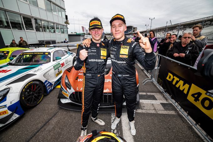ADAC GT Masters 2024 Hockenheim Foto 2 Elias Seppänen (FIN) en Tom Calendar (D) van Landgraf Motorsport stelden op zaterdag het ADAC GT Masters kampioenschap 2024 al vroeg veilig