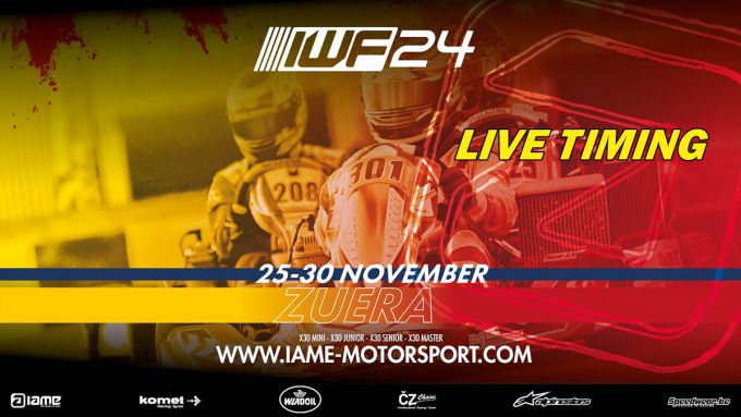 Live timing: IAME Warriors Finals 2024 op het Zuera International Circuit in Spanje