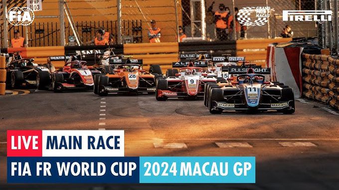 LIVESTREAM: Hoofdrace FIA FR World Cup Macau GP 2024 17-11-2024 0830 (CET)