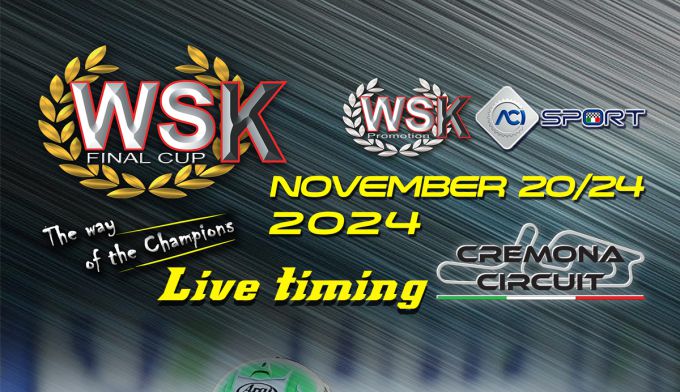 Live-timing: Race 2 - 2024 WSK Final Cup in Cremona