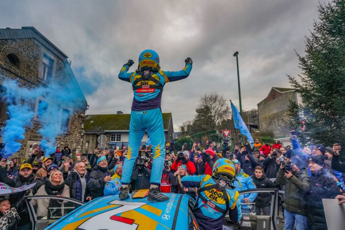 Kampioenen BRC Cédric Cherain en Damien Withers