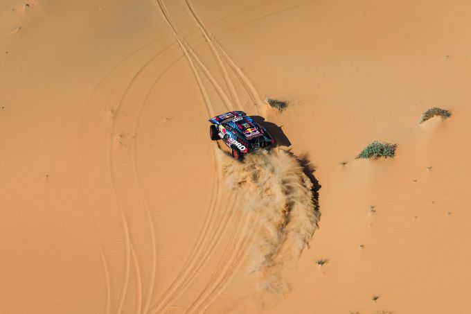 Red Bull Dakar 2025 tiende etappe 15 januari 2025 Foto 10 Mattias Ekstrom and Emil Bergkvist on their Ford Raptor of the Ford M-Sport Team