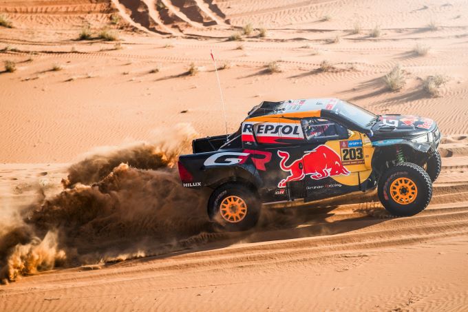 Red Bull Dakar 2025 elfde etappe 16 januari 2025 Foto 8 Lucas Moraes (BRA) voor Toyota Gazoo Racing