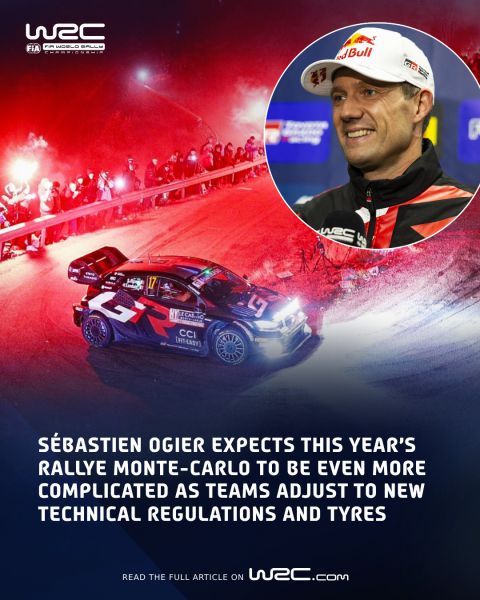 Rally Monte Carlo 2025 Negenvoudig Rallye Monte-Carlo-winnaar Sébastien Ogier afbeelding Foto 4 Ogier verwacht nog ingewikkelder Monte Carlo 2025