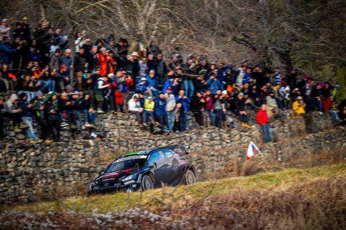 Rally Monte Carlo 2025 vrijdag Elfyn Evans/Scott Martin (Toyota GR YARIS Rally1)