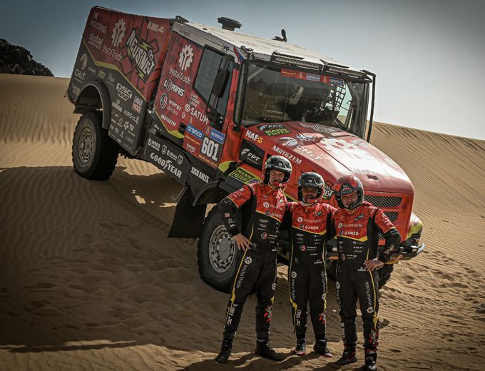 Dakar 2025: Team de Rooy FPT goed van start in de 47ste Dakar Rally