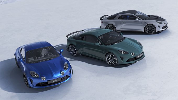 FOTO'S: Alpine viert 70-jarig bestaan met speciale A110 R 70 en vernieuwd A110 gamma