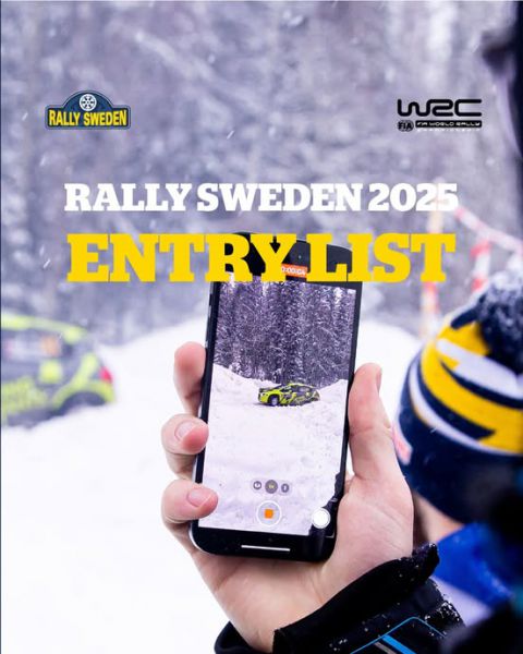 Rally Sweden 2025 Deelnemerslijst