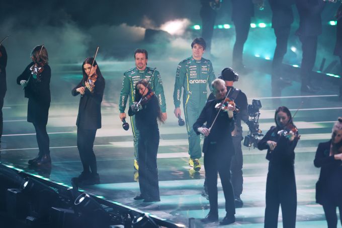 Aston Martin Aramco Formula One™ Team 2025-livery F1 75 Live-event O2 Arena Londen Foto 3