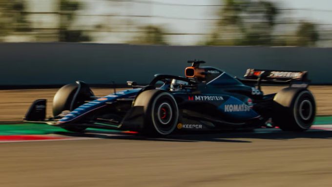 Carlos Sainz F1 Williams test Barcelona