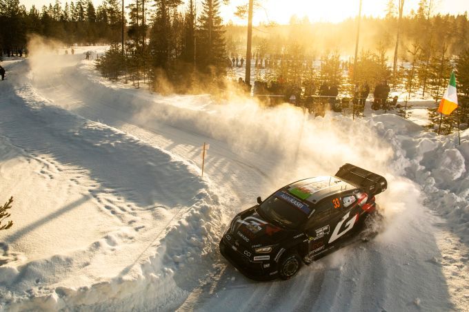 Rally Sweden 2025 Foto 2 Elfyn Evans sneeuw actie