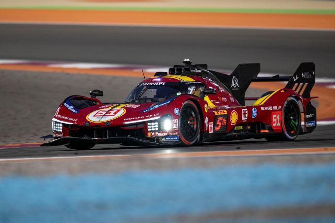 FIA World Endurance Championship-seizoen 2025 Qatar 1812km Foto 2 Ferrari 499P nummer 51