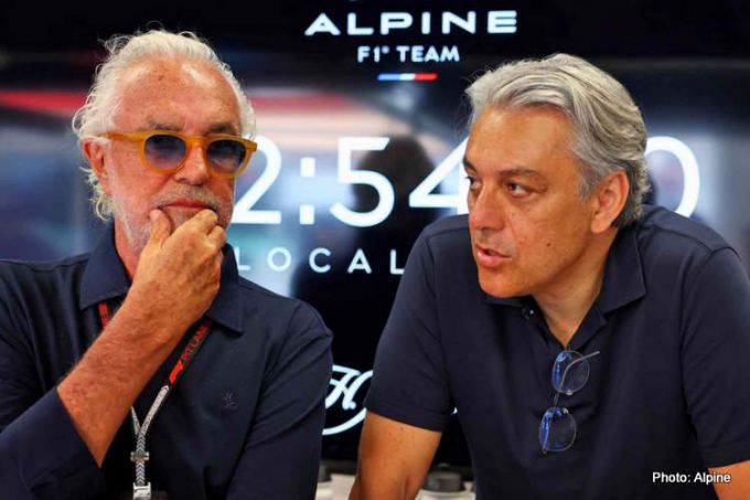 Flavio Briatore en Luca de Meo