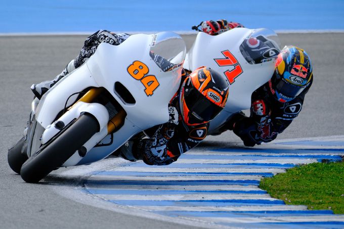 Zonta van den Goorbergh en Ayumu Sasaki kennen met RW-Idrofoglia Racing GP positieve test in Jerez