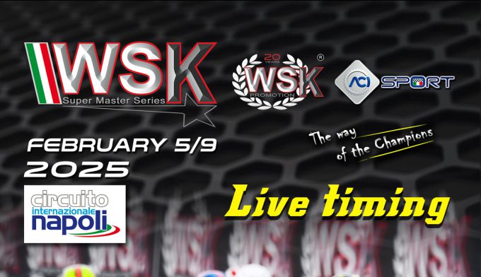 Live-timing: Race 2 '2025 WSK Super Master Series' - International Circuit Napoli in Sarno