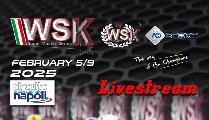 LIVESTREAM: Race 2 '2025 WSK Super Master Series' - International Circuit Napoli in Sarno