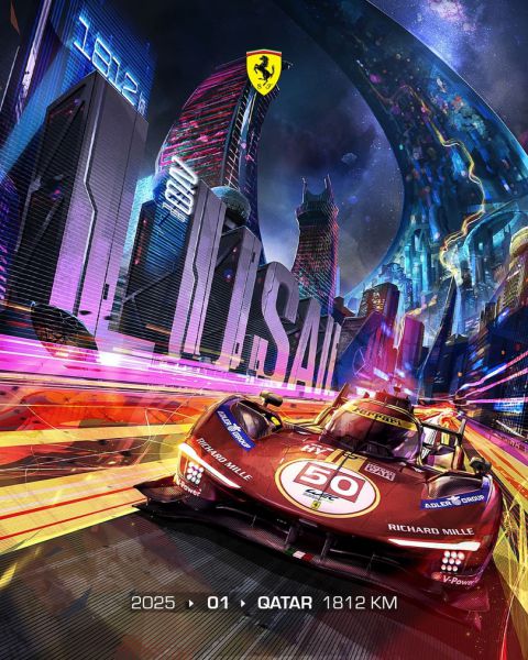 FIA WEC 2025 Qatar 1812km Ferrari 1-2-3 overwinning Foto 12