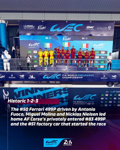 FIA WEC 2025 Qatar 1812km Ferrari 1-2-3 overwinning Foto 13