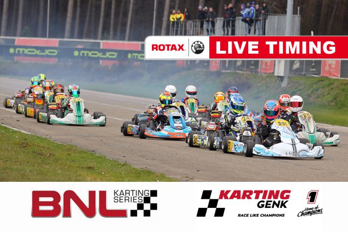 Live-timing 2025 Rotax Max BNL Karting Series - Race 1 op Karting Genk