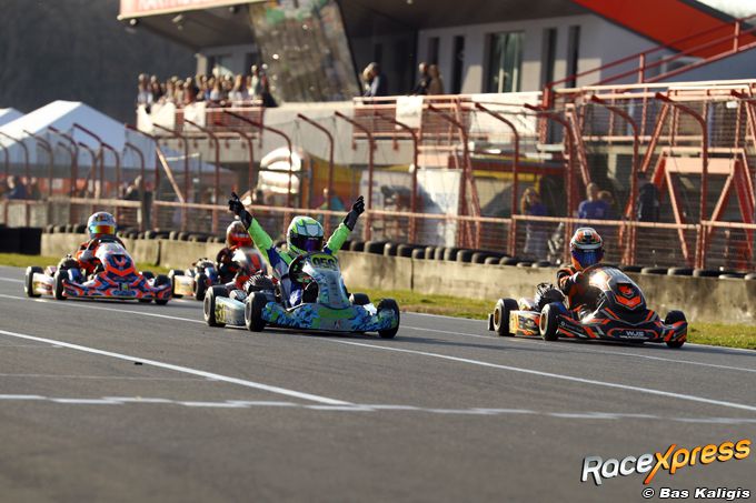 Karttalent Liewe Lathouwers opent GK4 Kart Series met indrukwekkende zege