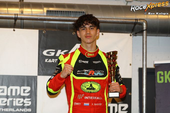 Karttalent Kevin Bakker dendert in Mariembourg naar podiumplaats in seizoensopener GK4 Kart Series!