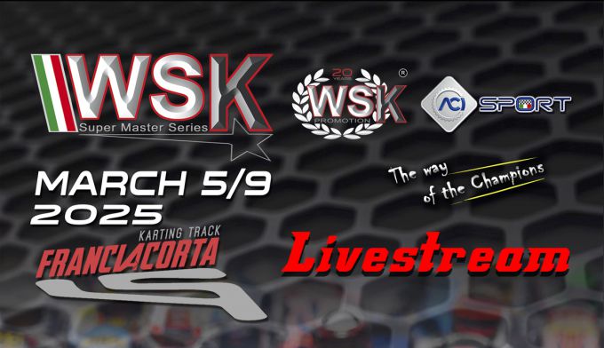 Livestream Race 4 - 2025 WSK Super Master Series in Franciacorta