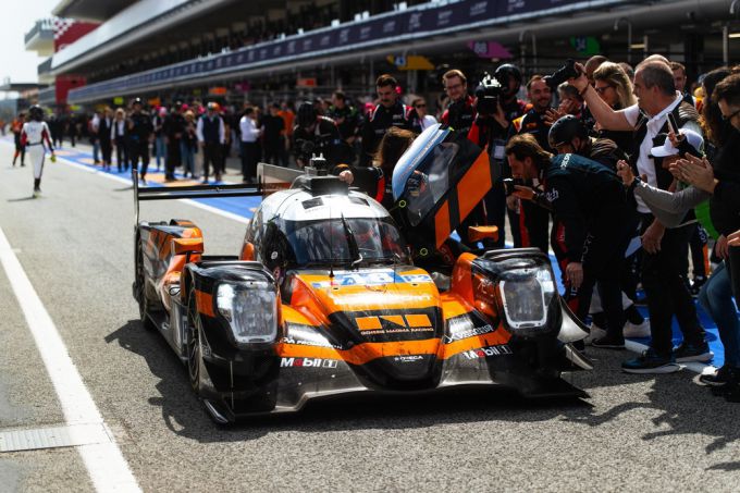 Genesis Magma Racing Trajectory Jamie Chadwick, Mathys Jaubert Daniel Juncadella klasseoverwinning Le Mans Prototype 2 (LMP2) European Le Mans Series (ELMS) Circuit de Barcelona-Catalunya Foto 3