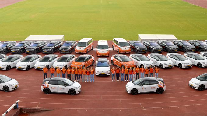 TeamNL maakt eerste meters in elektrische Volkswagens