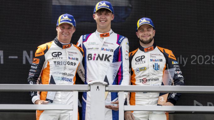 Oranje boven op het podium met 1-2-3 op Norisring: Robert de Haan, Huub van Eijndhoven en Kas Haverkort