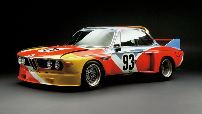 Fine Art on Wheels BMW Art Cars tentoonstelling Louwman Museum #1 Alexander Calder BMW 3.0 CSL 1975