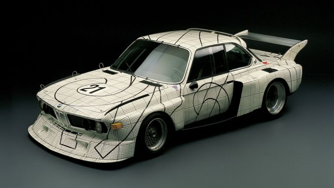 Fine Art on Wheels BMW Art Cars tentoonstelling Louwman Museum #2 Frank Stella BMW 3.0 CSL 1976