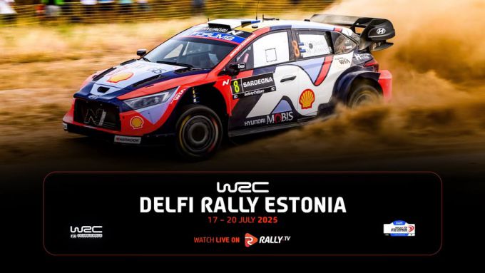 FIA World Rally Championship 2025 Delfi Rally Estonia event banner
