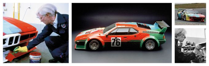 Fine Art on Wheels BMW Art Cars tentoonstelling Louwman Museum #4 Andy Warhol collage