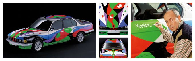 Fine Art on Wheels BMW Art Cars tentoonstelling Louwman Museum #10 César Manrique collage