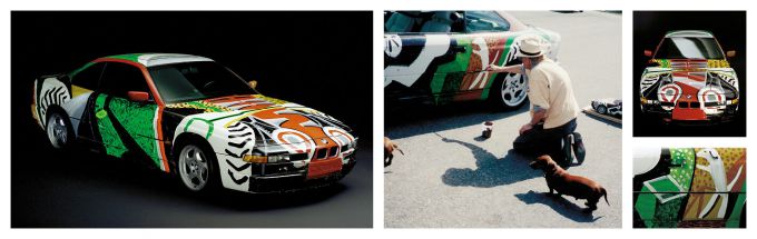 Fine Art on Wheels BMW Art Cars tentoonstelling Louwman Museum #14 David Hockney collage