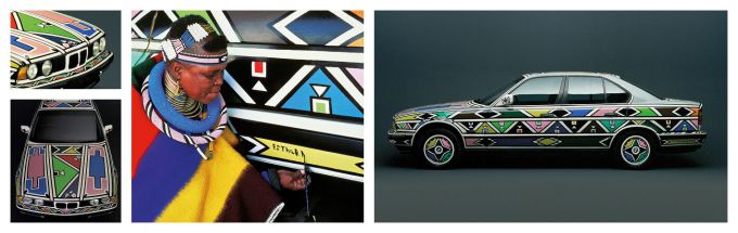 Fine Art on Wheels BMW Art Cars tentoonstelling Louwman Museum #12 Esther Mahlangu collage